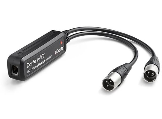 Hovedbilde DANTE adapter m/2xXLRM line level OP, PoE