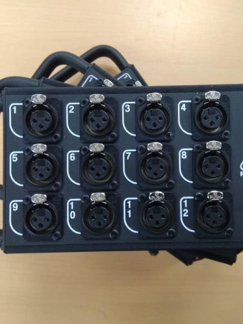Hovedbilde Stagebox med 12xXLRF og LK37M multikonnektor