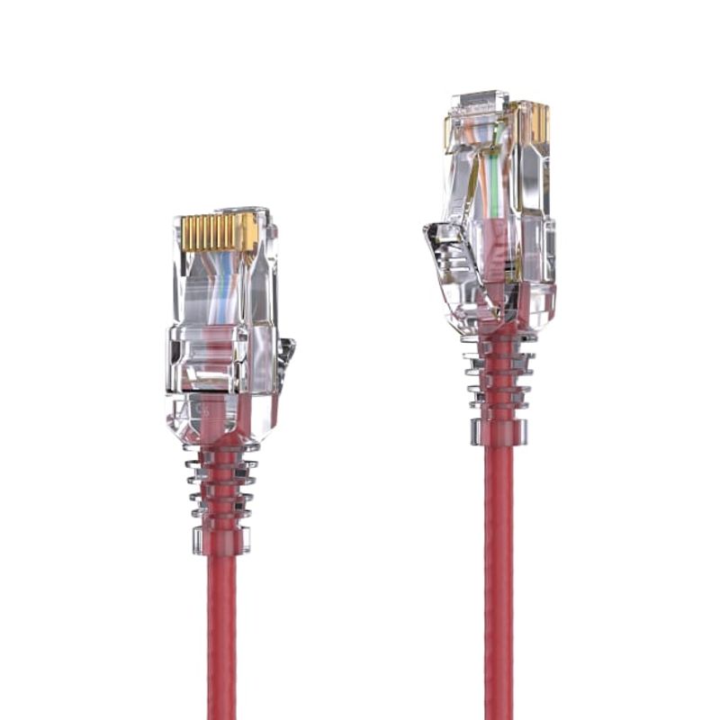 PureLink Kabel CAT 6 Patchekabel SLIM - UTP - LSOH 0,5m Rød