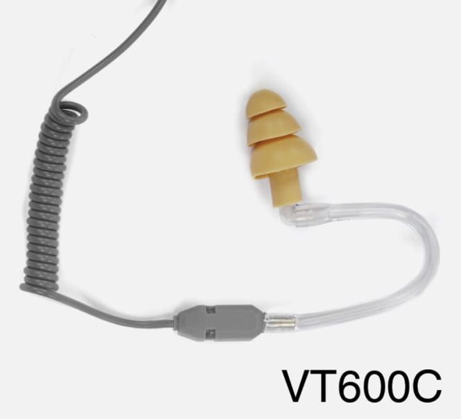 Hovedbilde Øremonitor, spiral, grey, 3,5mm stereo