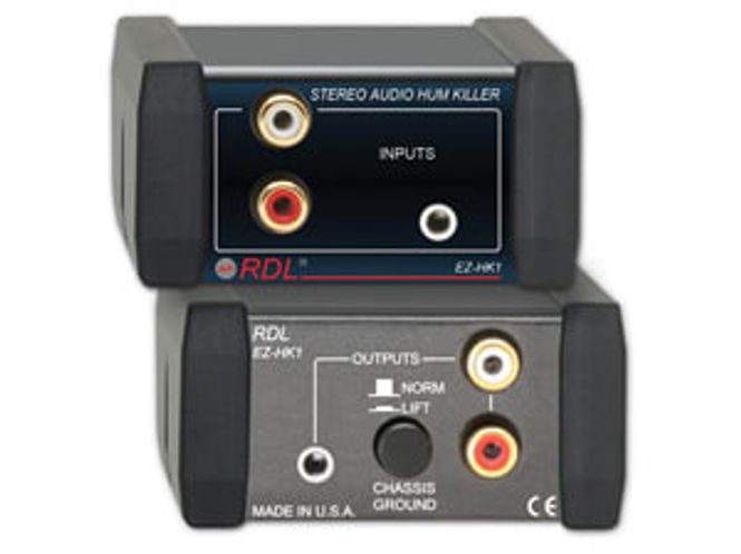 Hovedbilde RDL Transformator Hum-killer Stereo RCA+3,5mm