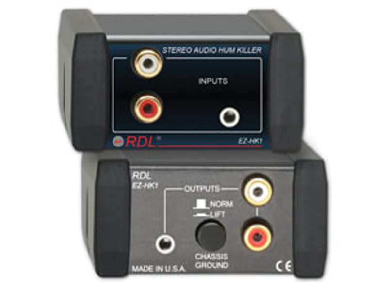 RDL Transformator Hum-killer Stereo RCA+3,5mm