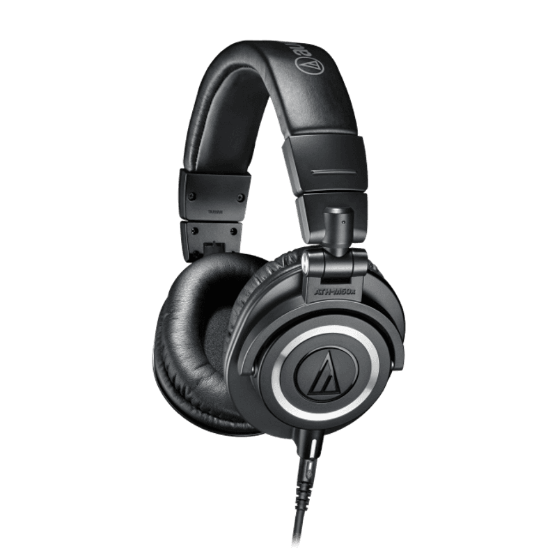Audio-Technica hodetelefon studio monitor m/3 kabler, sort
