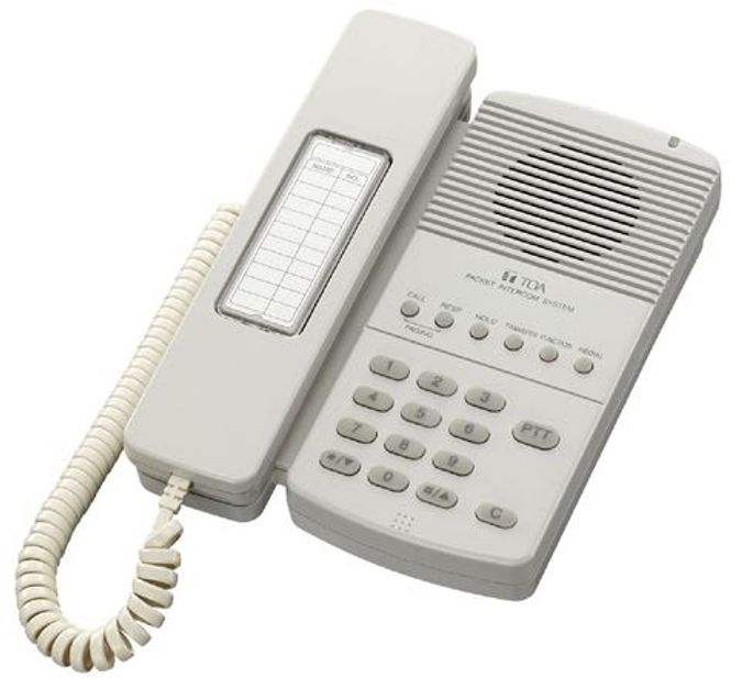 Hovedbilde TOA Hovedapparat Høyttalende, analogt, 4t