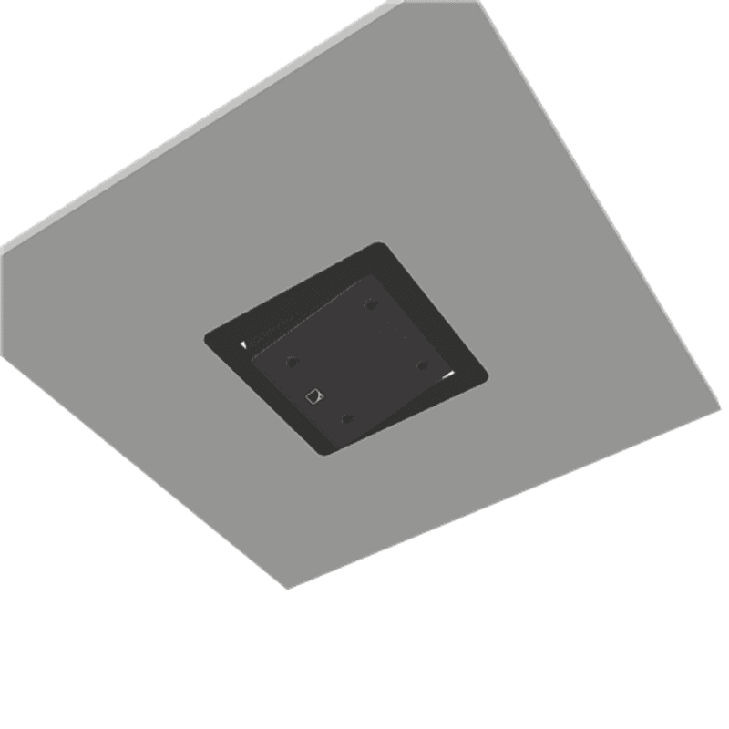 Innfellingsbrakett for L-Acoustics 5XT, Sort, under 20mm