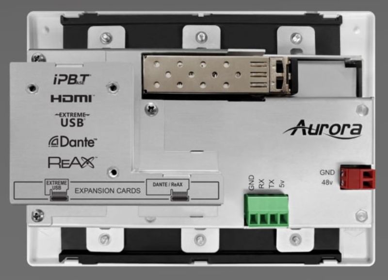 Transceiver WallPlate,10G,2xHDMIin,HDMIout (ASIC,fiber),Sort