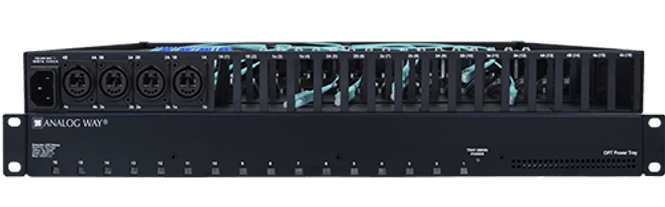 Hovedbilde RackMountPowerTray 8TX/RX opt.ext.-4xOpt.CON Duo fiberOptCon