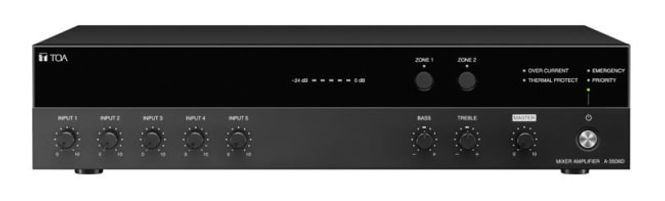 Hovedbilde Digital Mikseforsterker 60W,5in,4mic,Jack/Phoenix,100V/8ohm