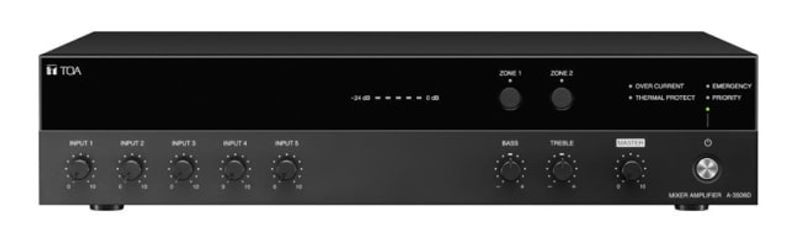Digital Mikseforsterker 60W,5in,4mic,Jack/Phoenix,100V/8ohm