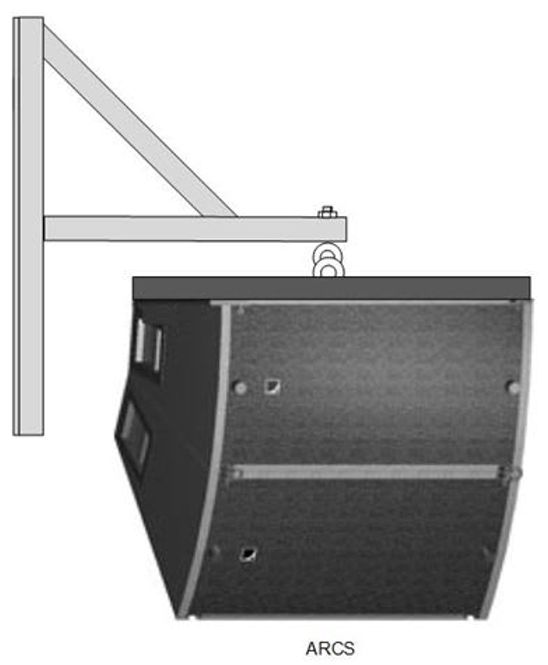 Hovedbilde Veggbrakett sort for 2x L-Ac ARCS, eller 2-3 stk ARCS II