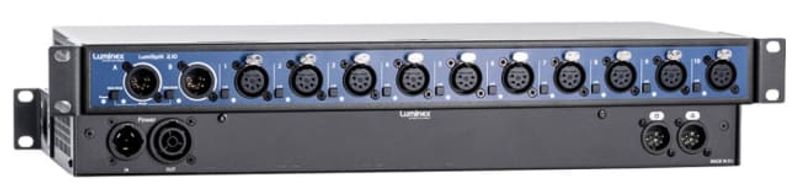 LumiSplit 2.10 DMX/RDM splitter, 5P DMX, 2inn - 10ut
