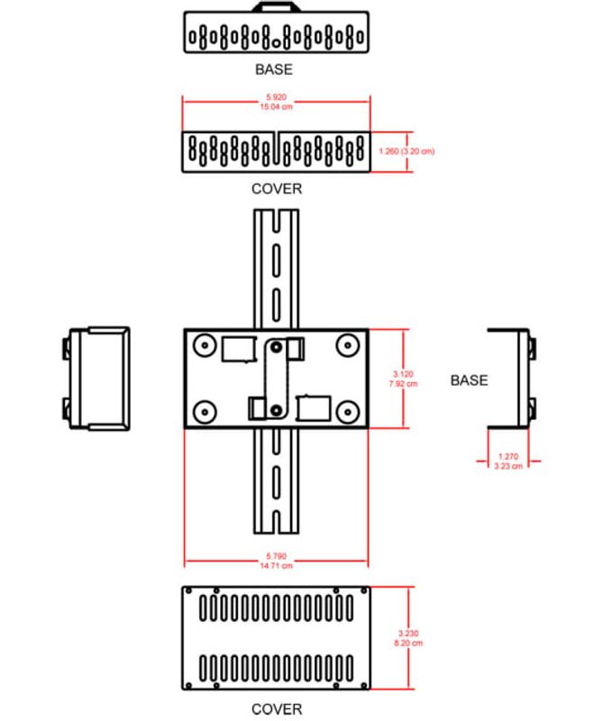 RDL Power Supply DIN Rail Adapter