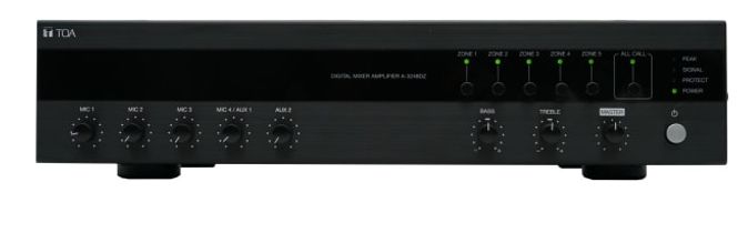 Hovedbilde Digital mikseforsterker 480W,6in,4mic,Jack/RJ-45,100V/4ohm