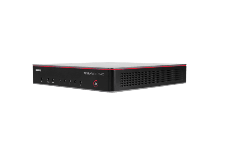 DSP w/4 PoE+ ports. AVB & Dante,2x2analog I/O,St USB & 4xAEC
