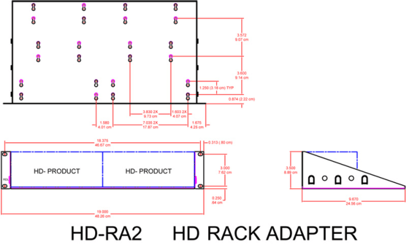 RDL Rackhylle 2U RDL
