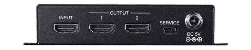 1 to 2 HDMI Distribution Amplifier 4K, HDCP2.2, HDMI2.0