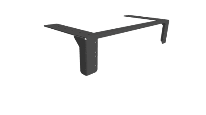 Hovedbilde Brakett/rackskinne for vegg/tak 2U
