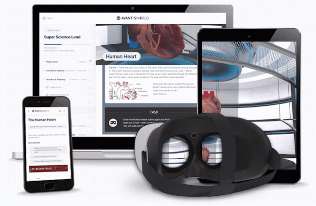 Hovedbilde Bundle av ClassVR portalisens og Avantis World i 1 år