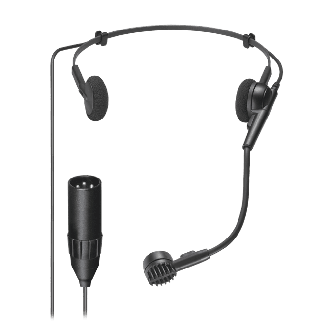 Hovedbilde Hodebøylemikrofon, frontpickup,  m/ 1,8m kabel med XLRM