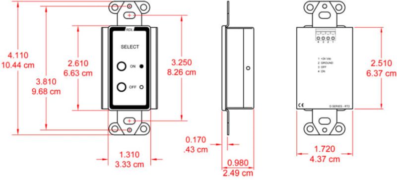 RDL Remote Control Selector - Power On/Off