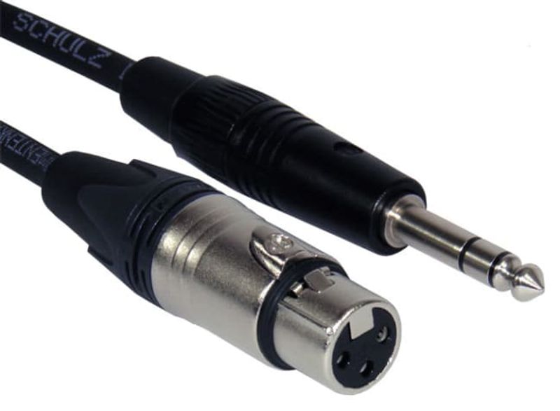 Schulz Kabel mikrofon XLR F- jack (bal) TRS, 5m