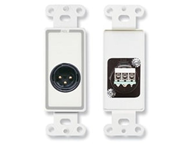 Hovedbilde RDL Termineringsplate 1x XLR3M for US-veggboks