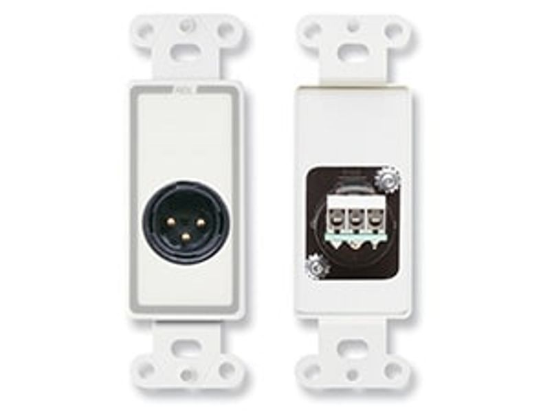 RDL Termineringsplate 1x XLR3M for US-veggboks