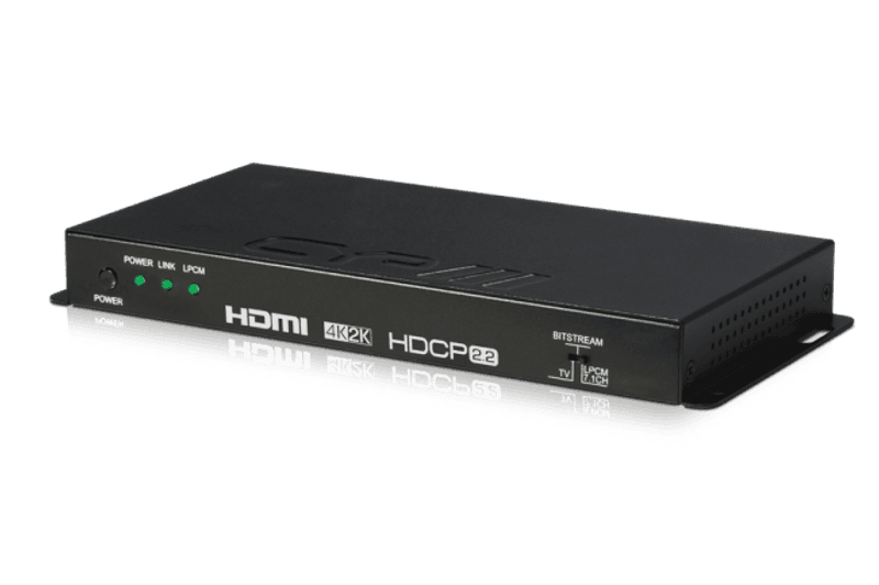 HDMI Audio De-embedder (up to 7.1) with built-in Repeater,4K