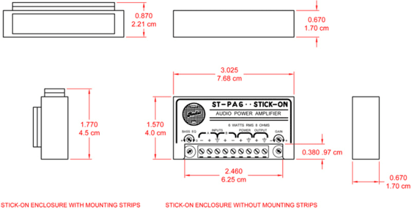RDL Forsterker 6W 8ohm