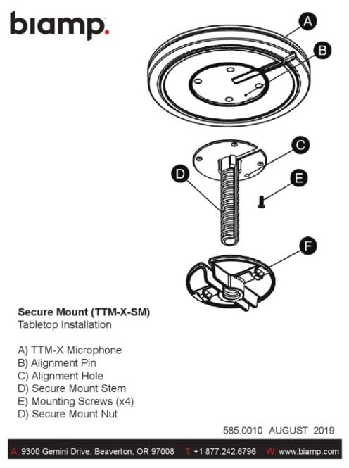 Hovedbilde Secure mounting bracket for TTM-X/-XEX