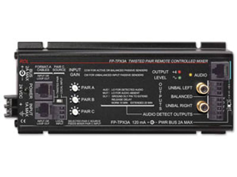 RDL Format-A Twisted Pair Remote Controlled Mixer