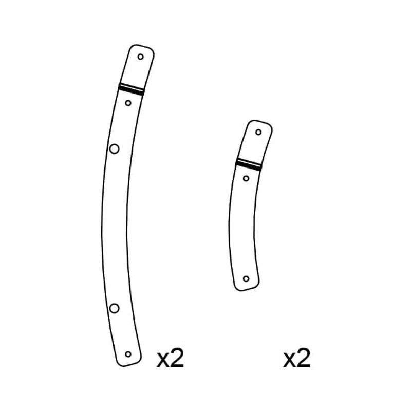 Rigging plates for A15iW Wide (white)