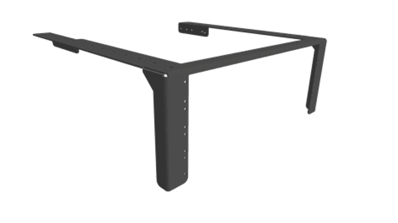 Brakett/rackskinne f/vegg/tak 4U HD.Dynacord & LAamp support