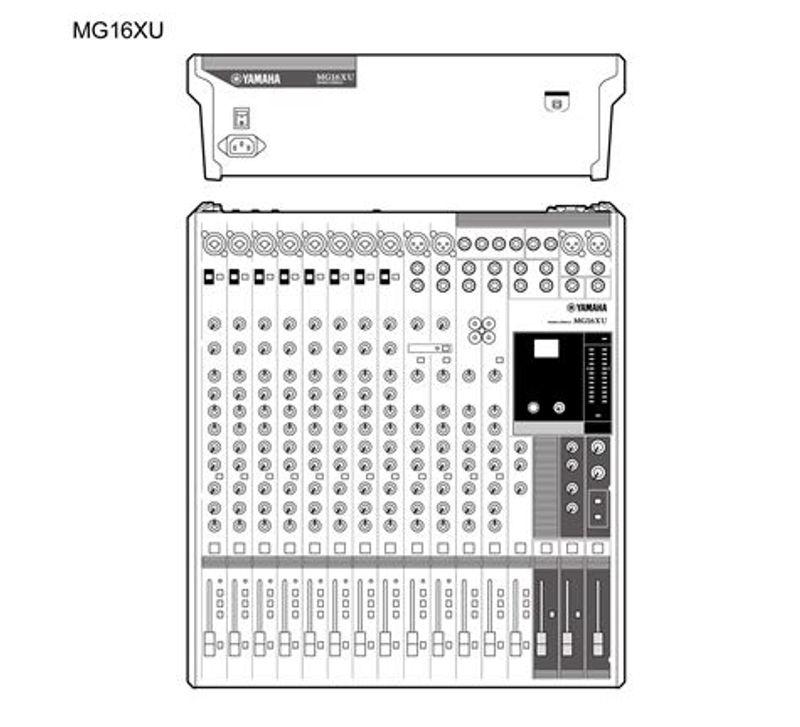 Yamaha Mikser Bord 10xMikrofon 4xStereo Linje Effekter USB
