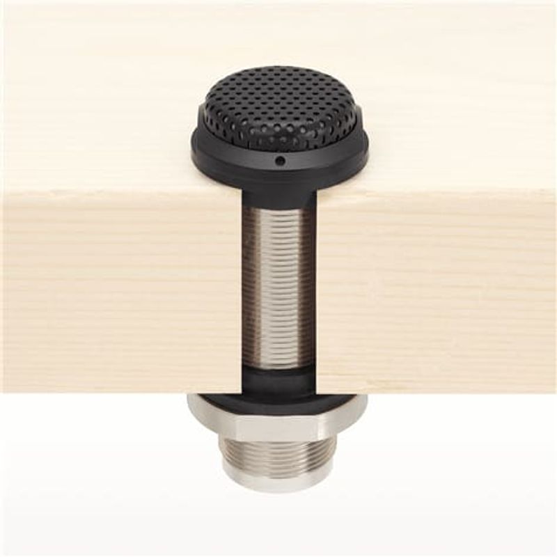Card Cond 3-Pin Flush-Mount Boundary Mic, Sort