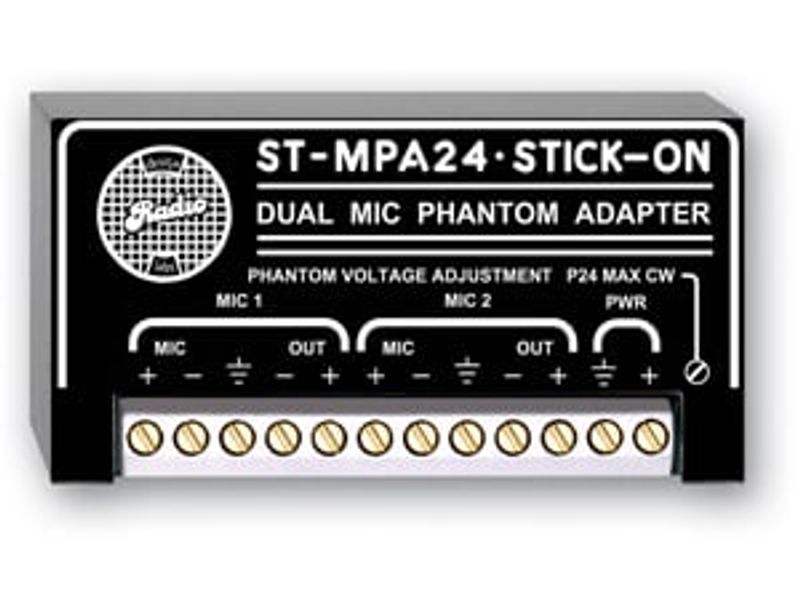 Phantompower 24V, dobbel u/PSU