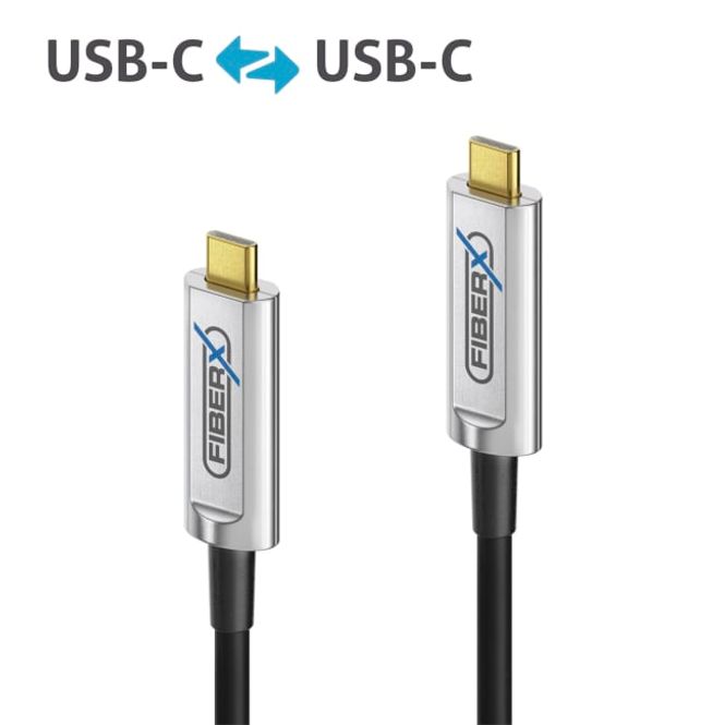 Hovedbilde Kabel USB-C 5m MM FiberX Serie 10 Gbps Fiber Extender