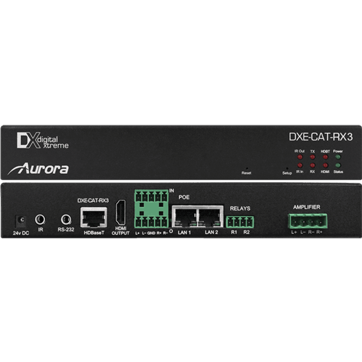 HDMI Extender Receiver HDBaset Rele Audio 35W IP