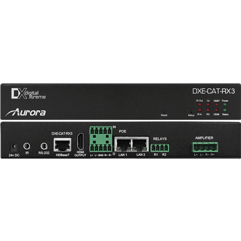 HDMI Extender Receiver HDBaset Rele Audio 35W IP