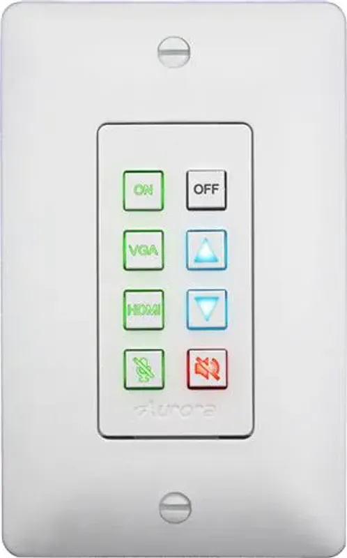 AURORA Kontrollpanel 8 Knapper 2xRS232 Hvit